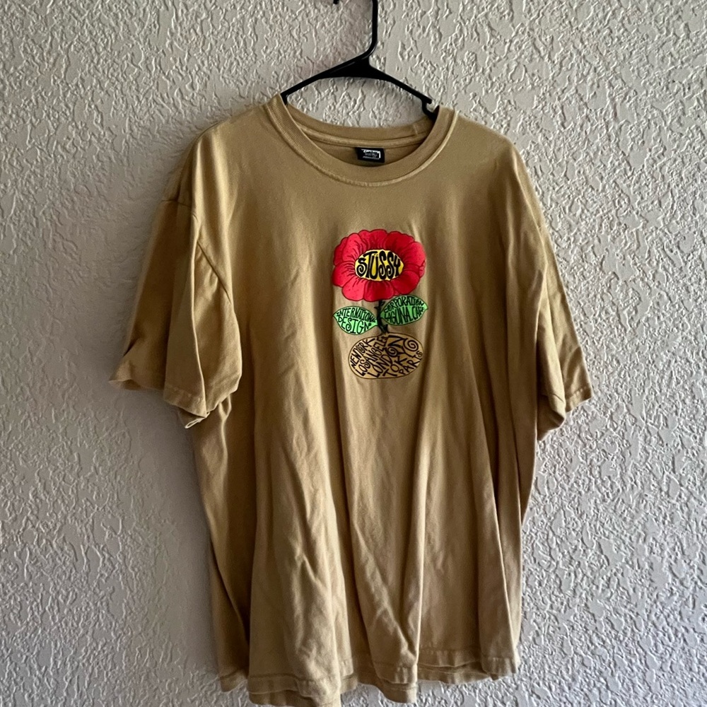 STUSSY FLOWER TEE - XL